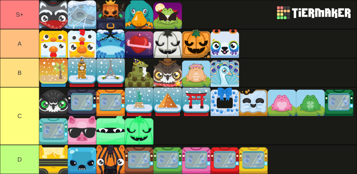 Blooket Chromas of 2023 Tier List Rankings) TierMaker
