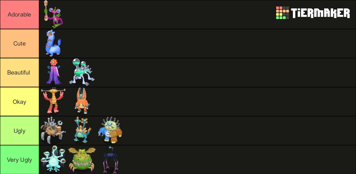 My Singing Monsters Ethereal Workshop Tierlist Wave Tier List Community Rankings Tiermaker