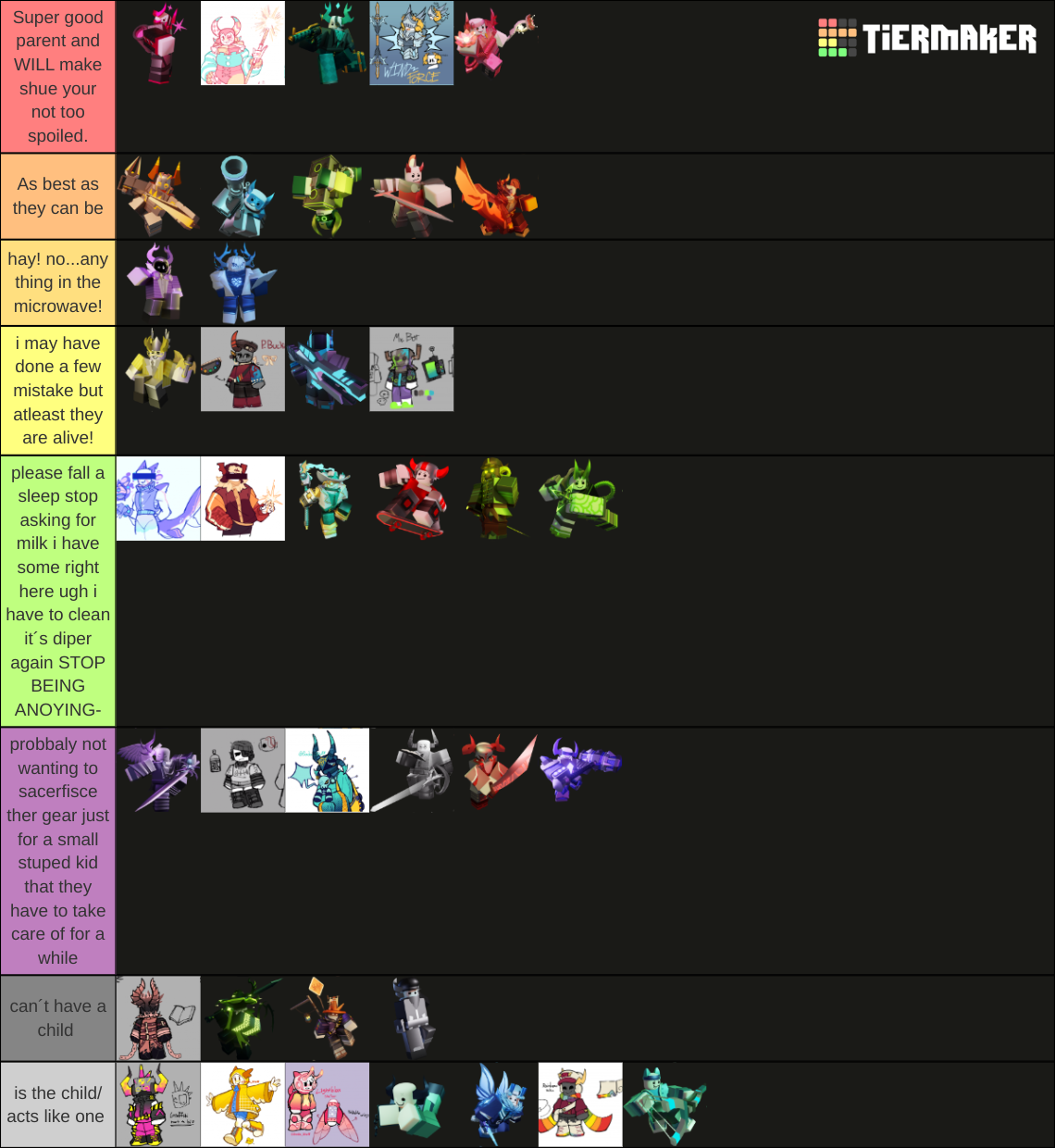 PHIGHTING! Characters (playable + Lore/npc) Tier List (Community ...