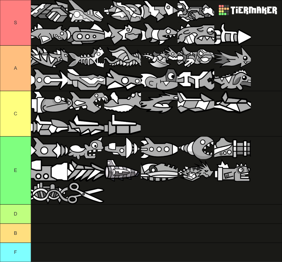 Geometry Dash Ships Tier List Rankings) TierMaker