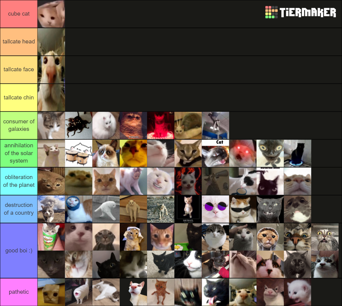 Powerscaling cat memes :) + Tier List (Community Rankings) - TierMaker