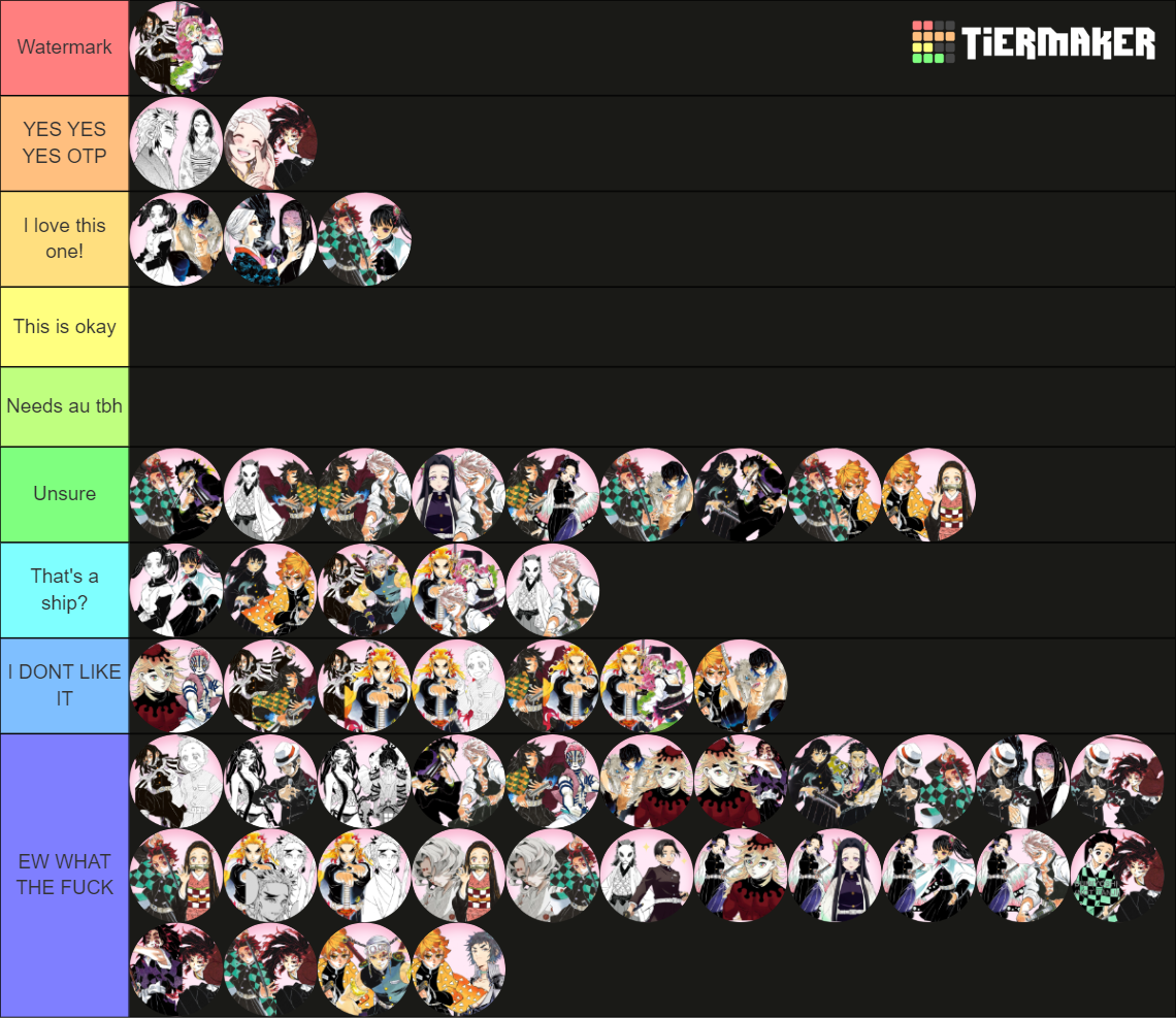 Lots Demon Slayer Ships Tier List (Community Rankings) - TierMaker