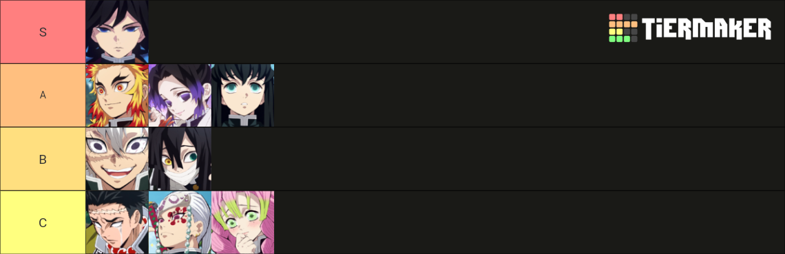 Demon Slayer Hashira Tier List (Community Rankings) - TierMaker