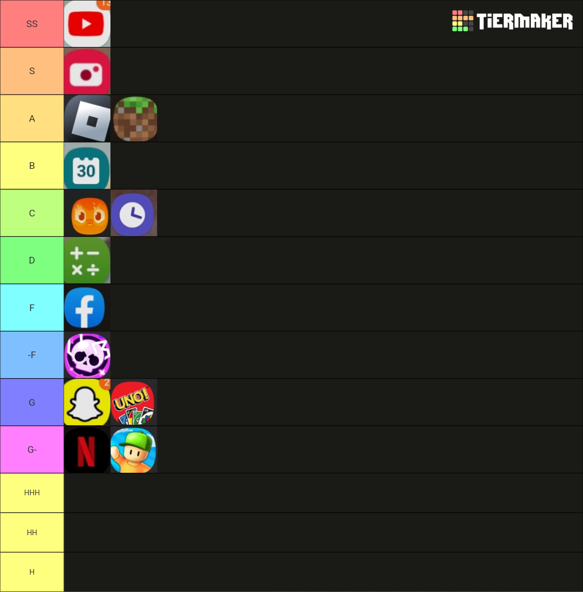 App Tier List Community Rankings TierMaker App Tier List Community Rankings TierMaker