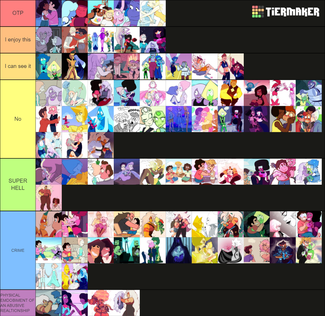 Steven Universe All Ships Tier List (Community Rankings) - TierMaker