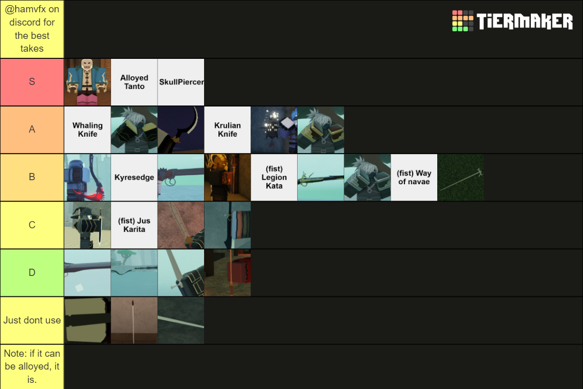 Deepwoken Light Weapons Tier List Community Rankings TierMaker   Deepwoken Light Weapons 16327466 1698710730 