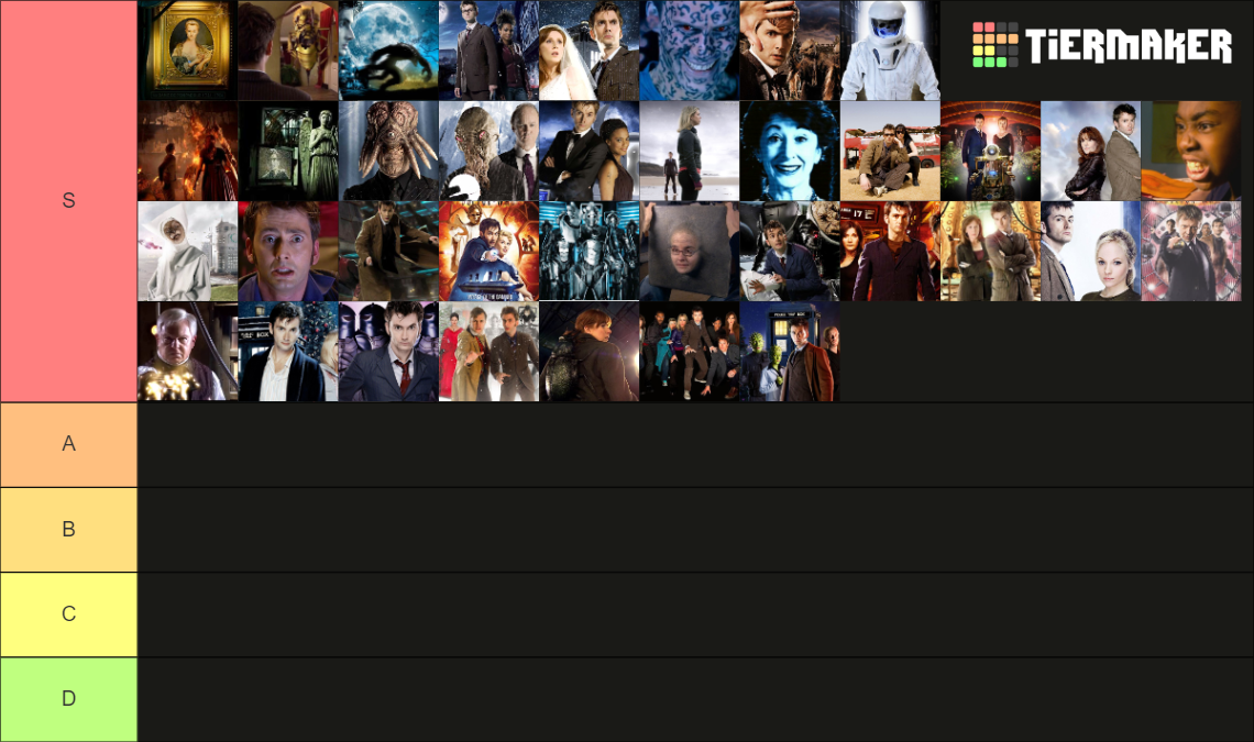 Doctor Who: Tenth Doctor Stories Tier List (Community Rankings) - TierMaker