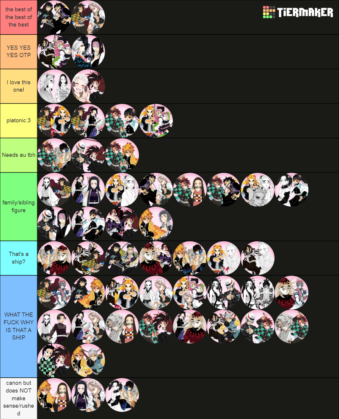 Lots Demon Slayer Ships Tier List (Community Rankings) - TierMaker