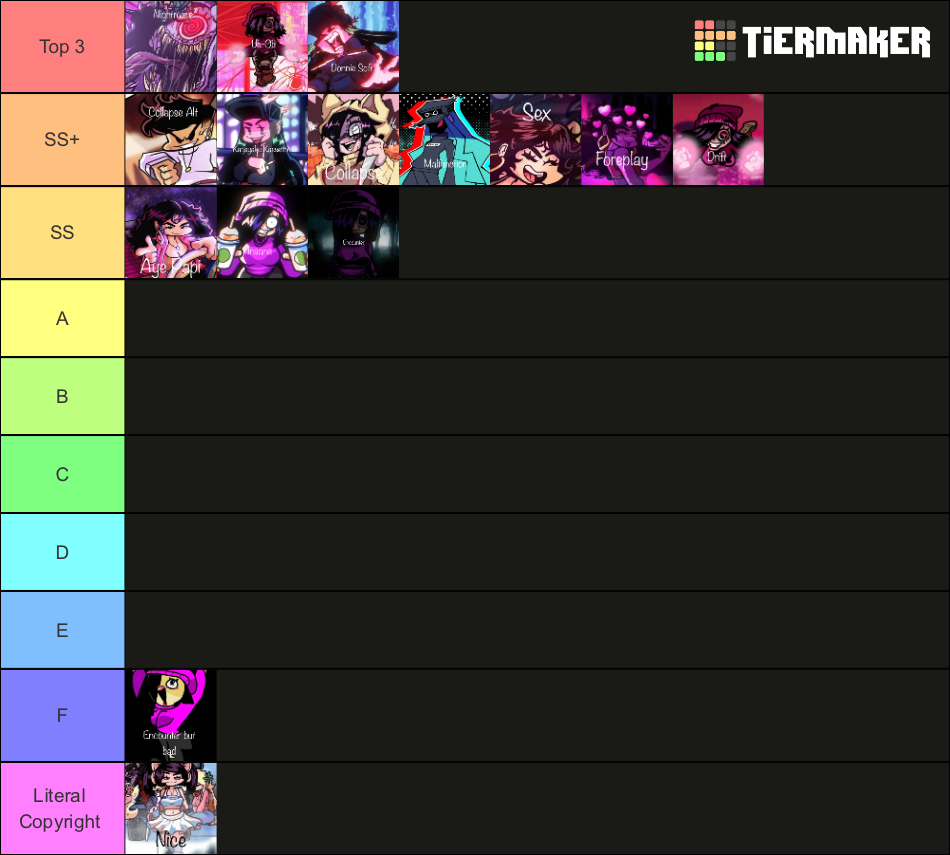 Vs Baddies FNF OST (Including Nightmares) Tier List (Community Rankings ...