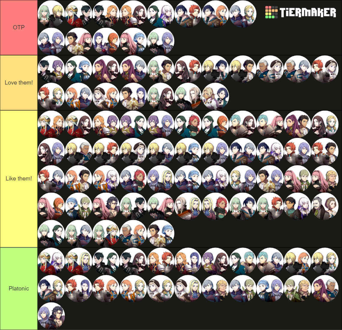 All FE3H Student Ships (Updated) Tier List (Community Rankings) - TierMaker