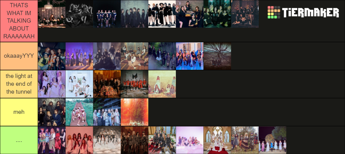 DREAMCATCHER TEASERS TIER LIST Tier List Rankings) TierMaker