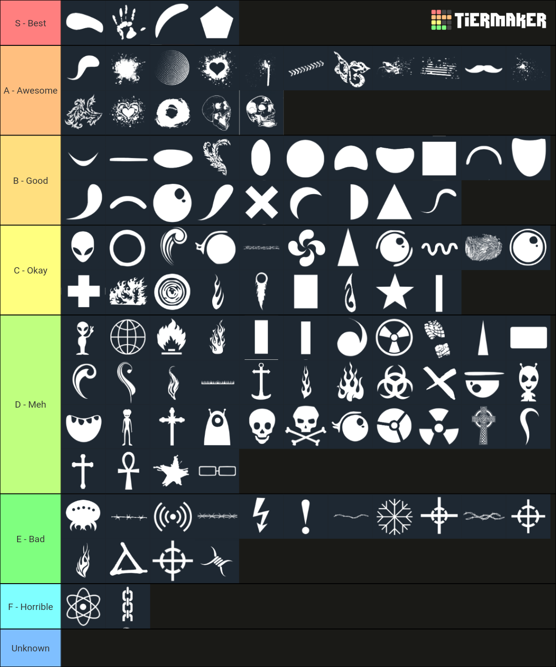 Bonk Skin Shapes Tier List (Community Rankings) - TierMaker