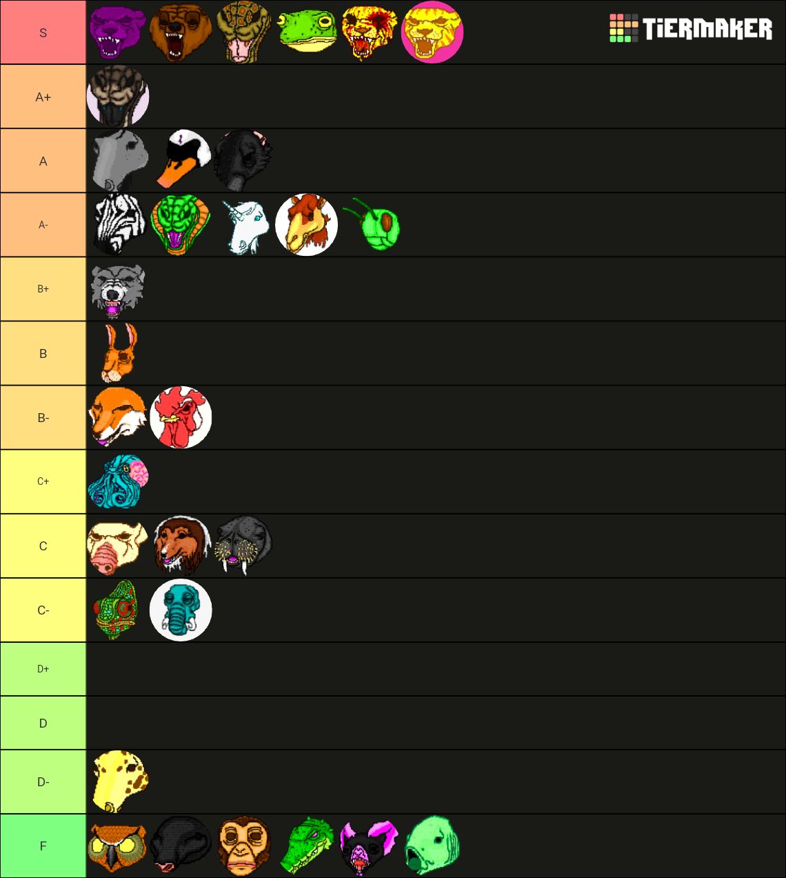 Hotline Miami mask Tier List Rankings) TierMaker
