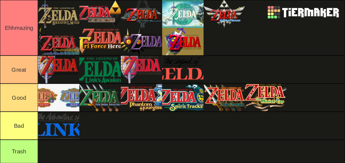 Zelda Logos (2023) Tier List (Community Rankings) - TierMaker