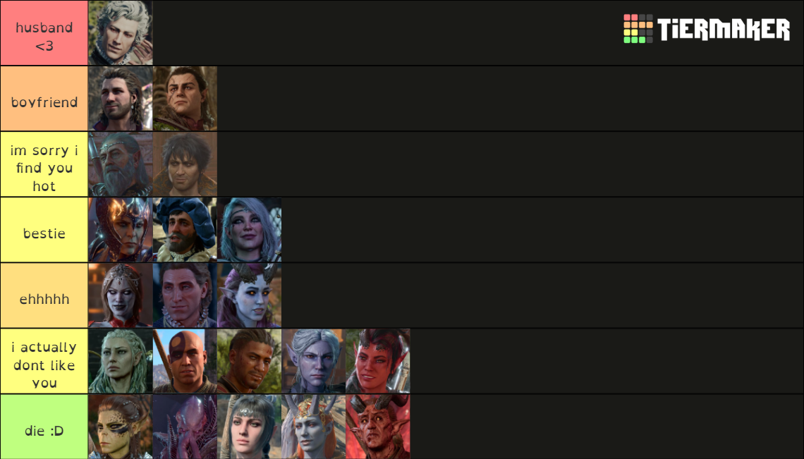 BG3 Major Characters Tier List Community Rankings TierMaker   Bg3 Major Characters 16210002 1700115860 