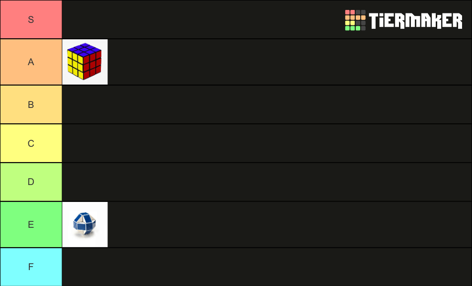 Rubik's Cubes Ranking Tier List Rankings) TierMaker