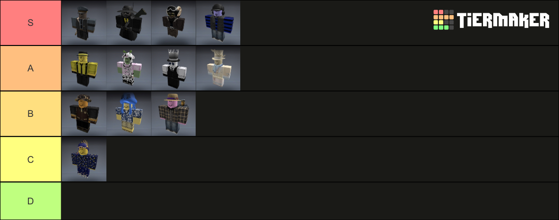 Roblox avatars that i made Tier List (Community Rankings) - TierMaker