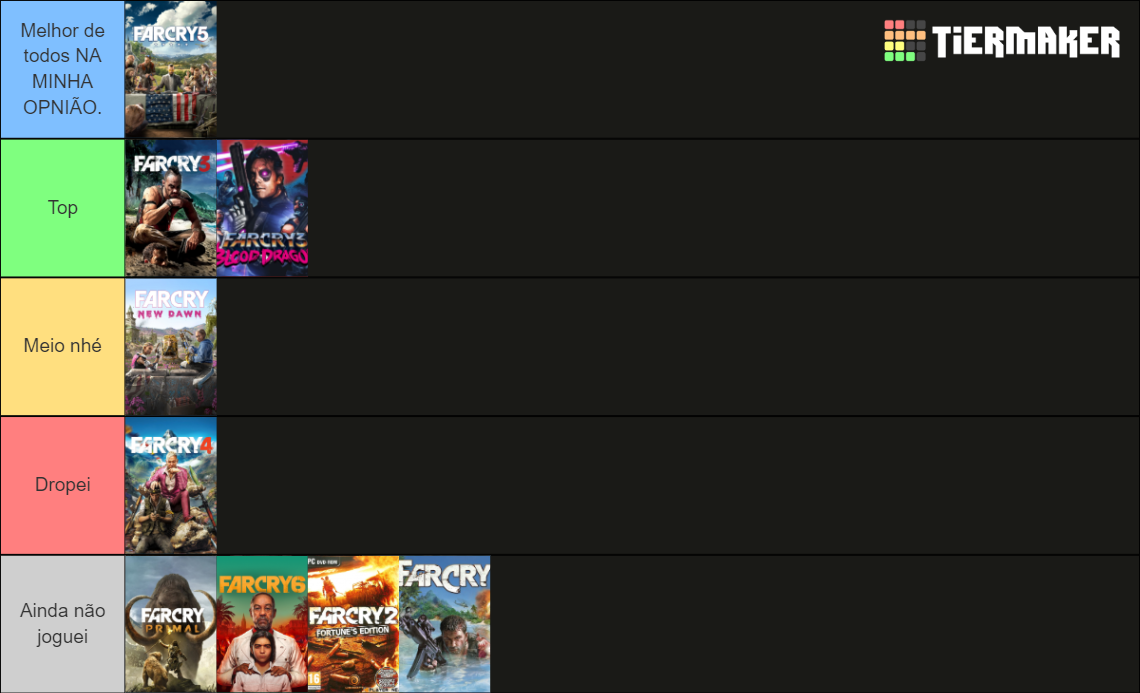 Far Cry Games Tier List Rankings) TierMaker