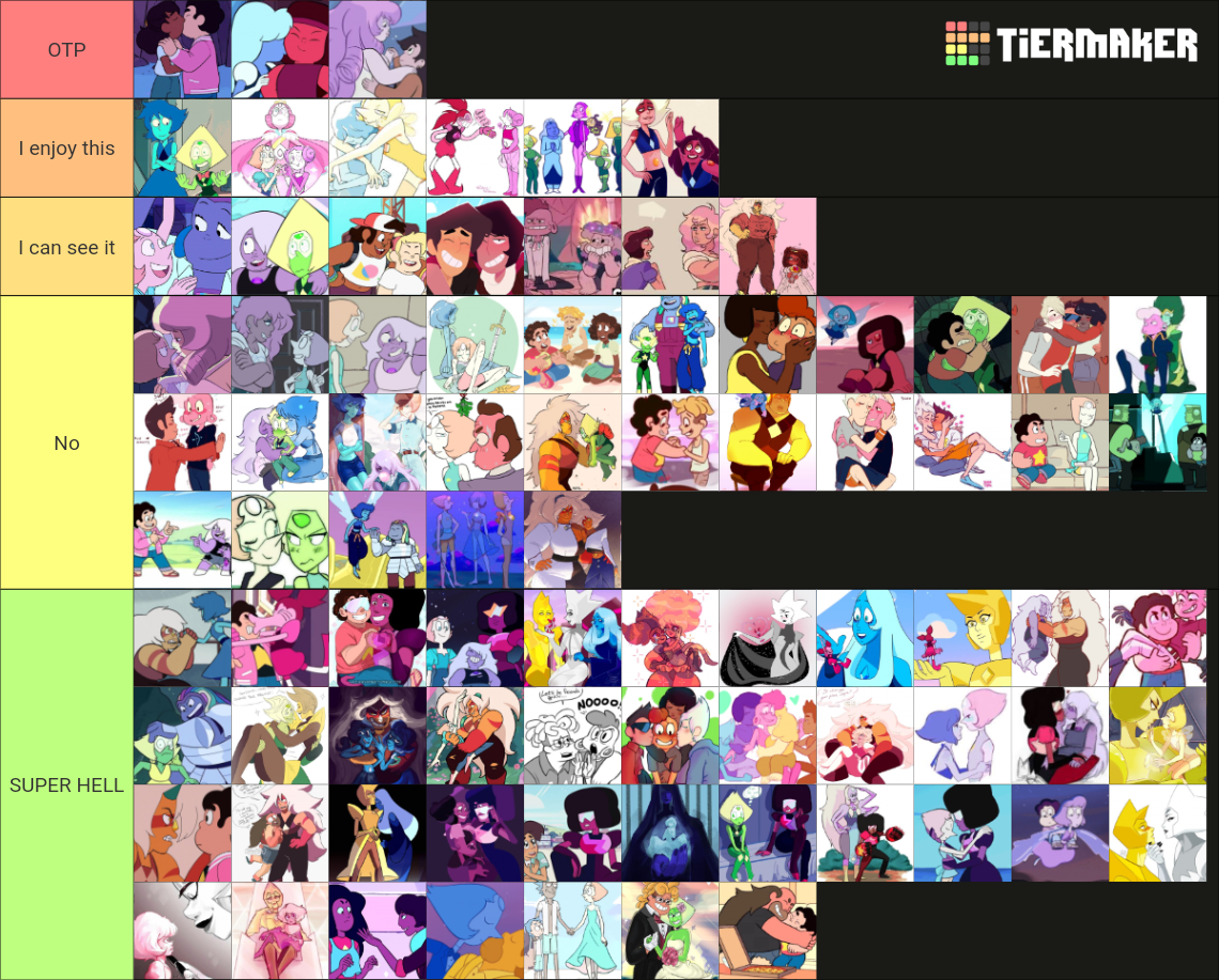 Steven Universe All Ships Tier List (Community Rankings) - TierMaker
