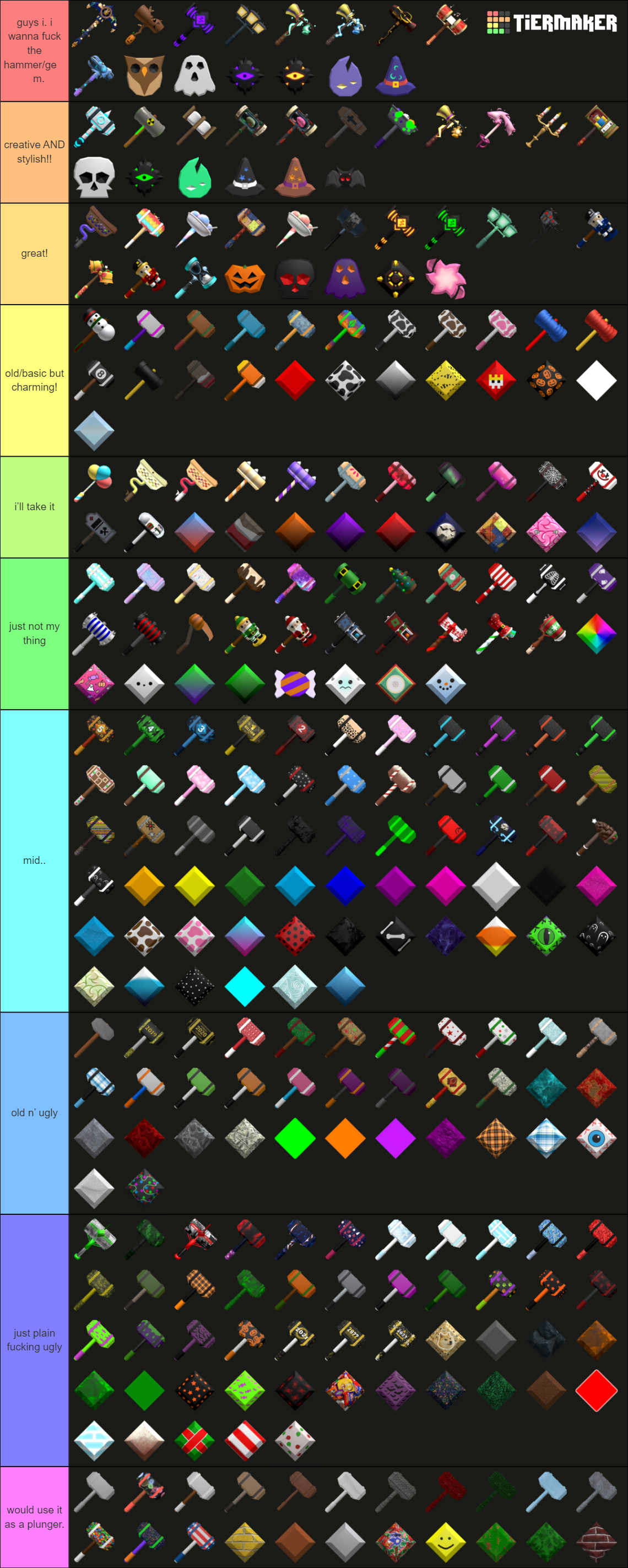 Flee The Facility Hammers And Gemstones Tier List Community Rankings   Flee The Facility Hammers And Gemstones 16447594 1701140076 