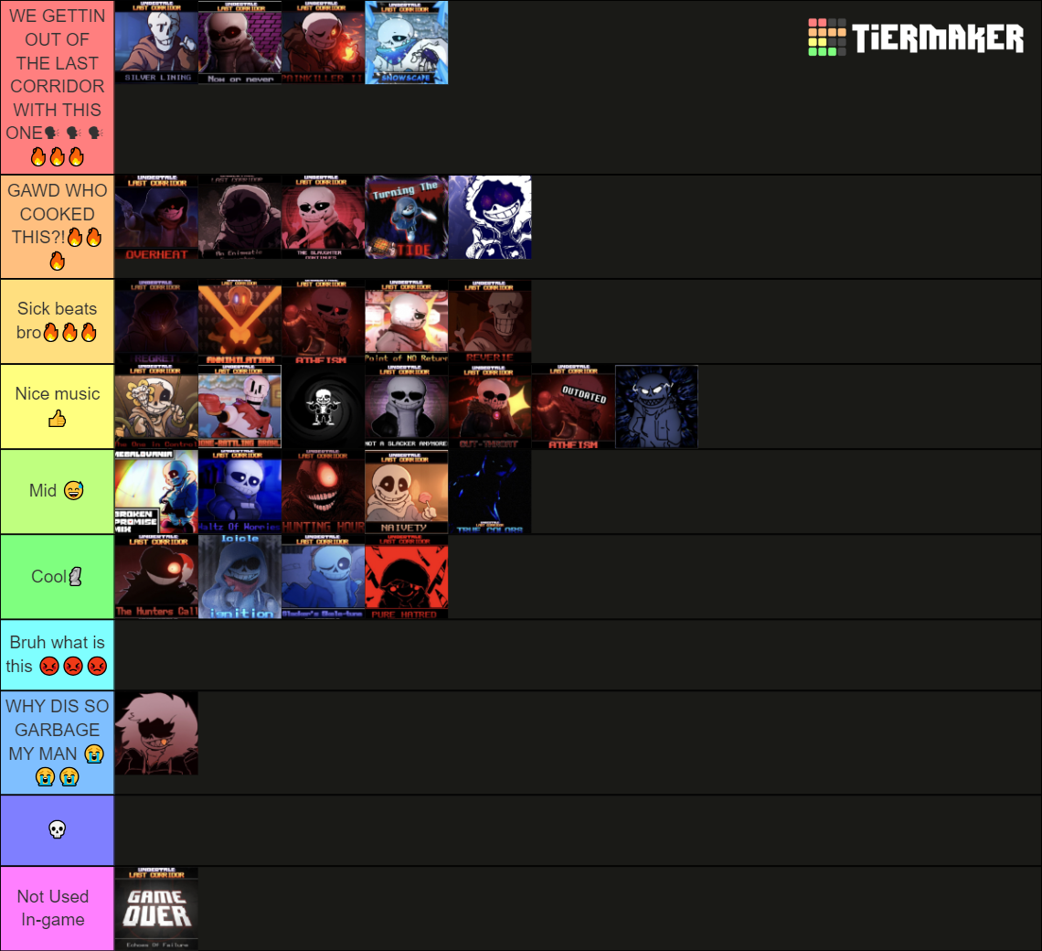 ULC music tierlist Tier List (Community Rankings) - TierMaker