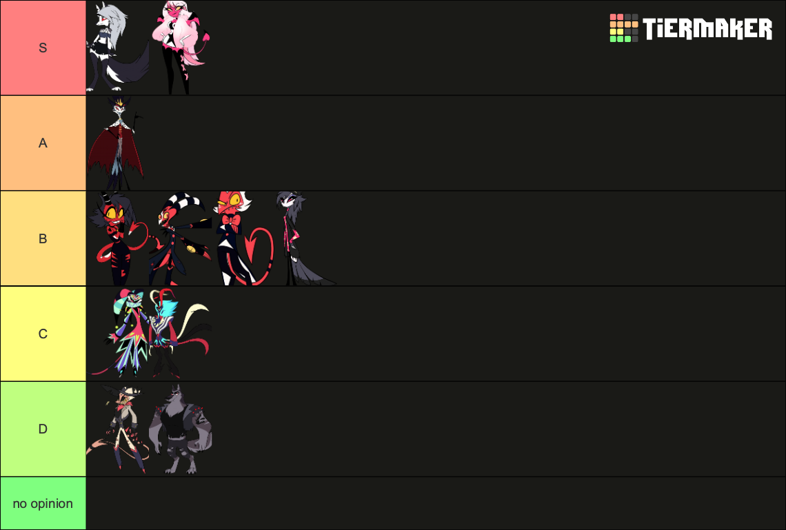 Helluva boss characters Tier List (Community Rankings) - TierMaker