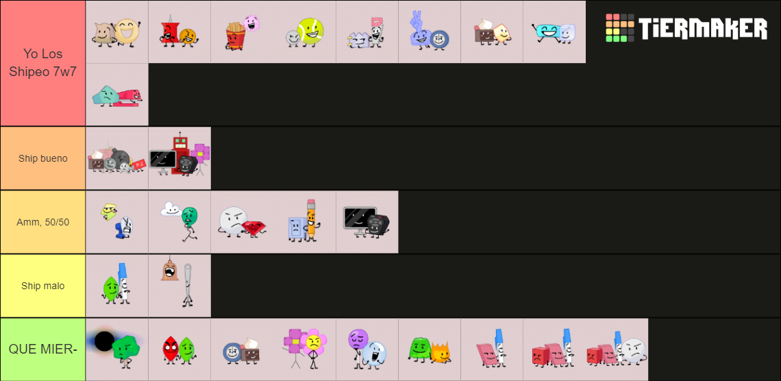 My Bfb Tpot Ships Tier List Community Rankings Tiermaker