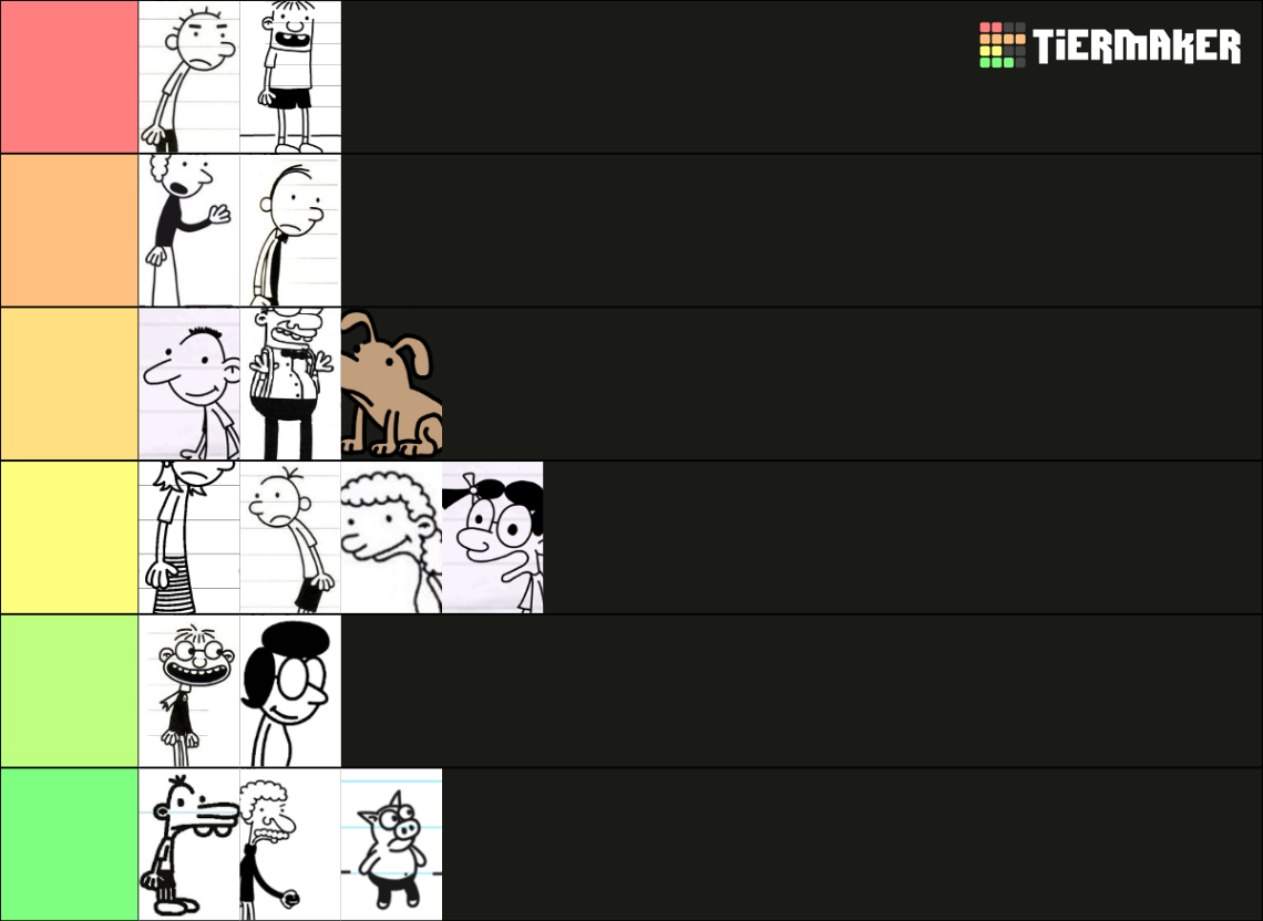 Diary of a Wimpy Kid Characters Tier List (Community Rankings) - TierMaker