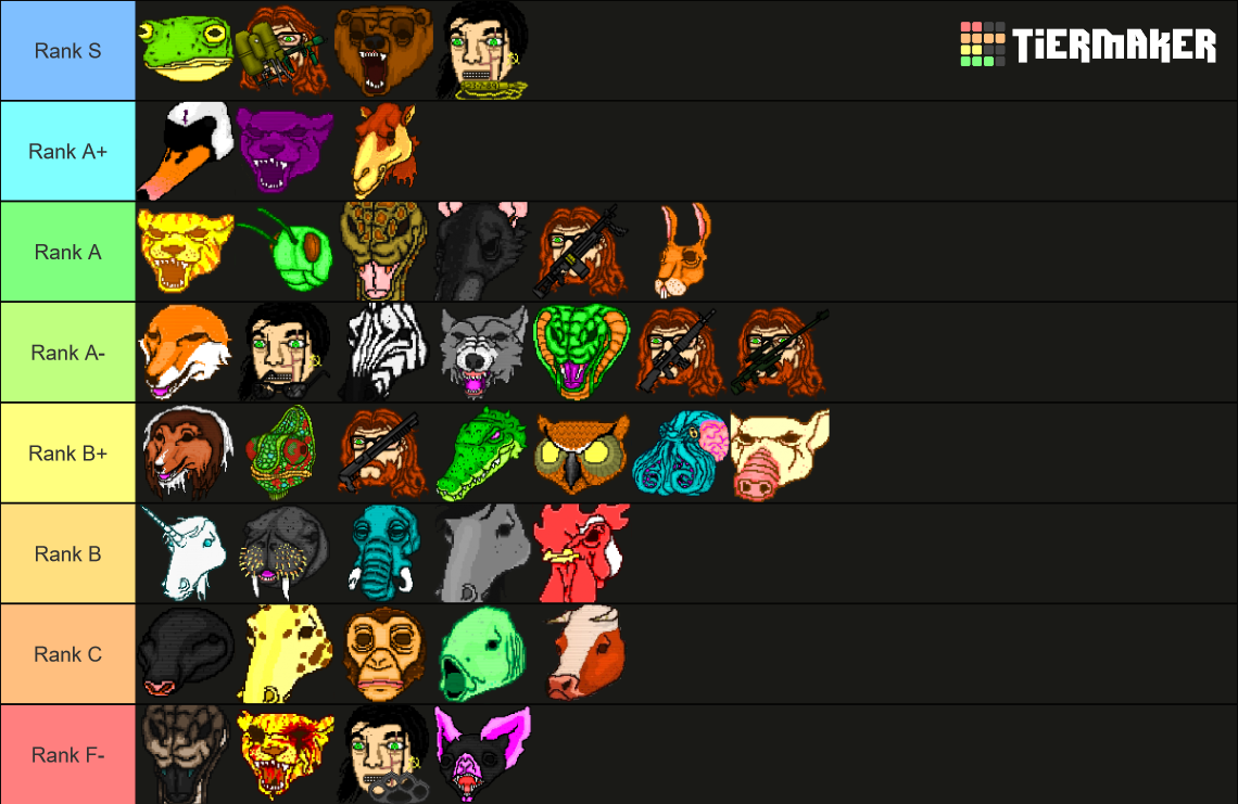 Hotline Miami 1/2 Masks/Gamemodes Tier List Rankings