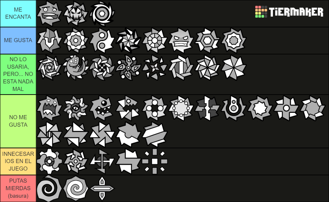 Geometry Dash Balls Tier List (Community Rankings) - TierMaker