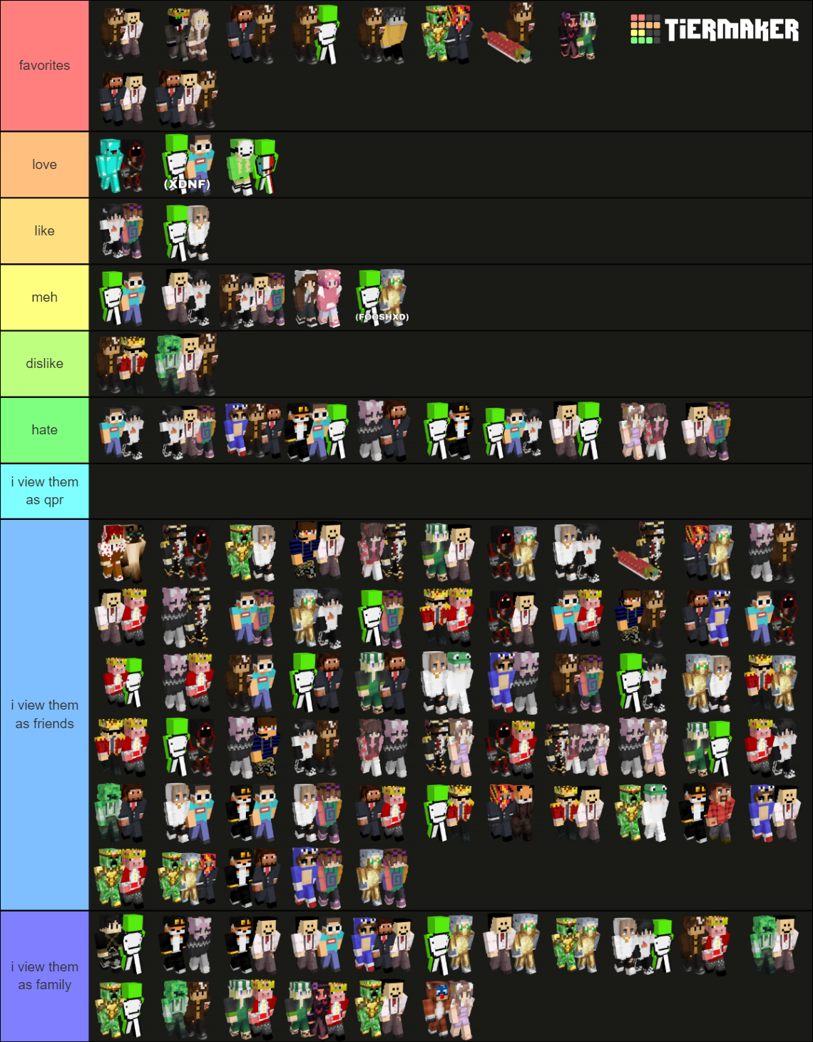 Ultimate Dream SMP Ships Tier List (Community Rankings) - TierMaker