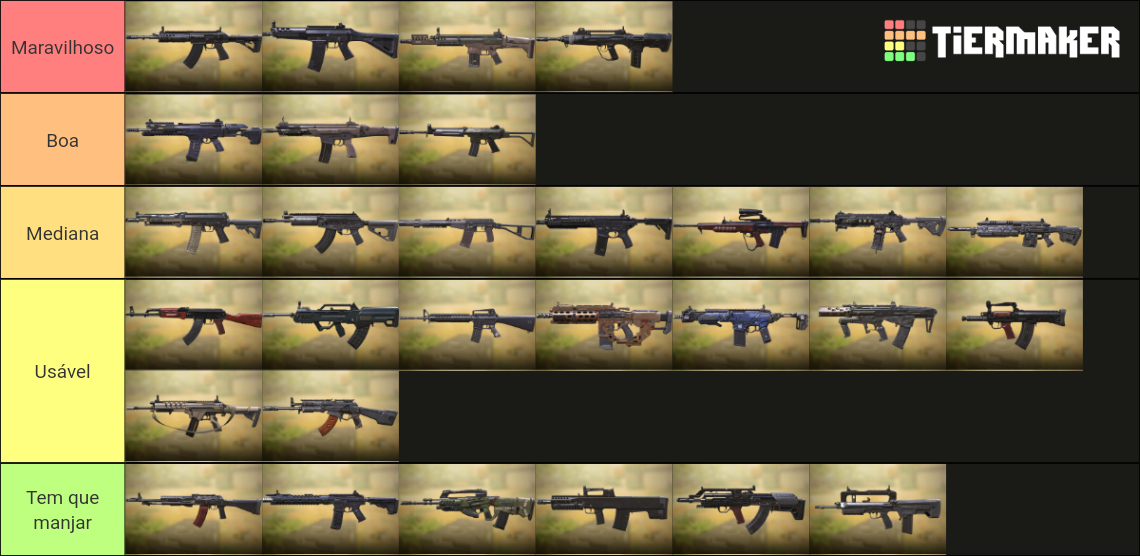 CODM Gun Tier List (Community Rankings) - TierMaker