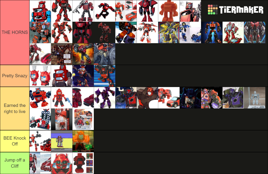 Cliffjumper - Comodin Cam Tier List (Community Rankings) - TierMaker