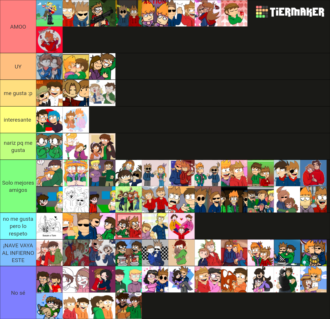 The Eddsworld Ships Ultimate (+ OCs) Tier List (Community Rankings ...