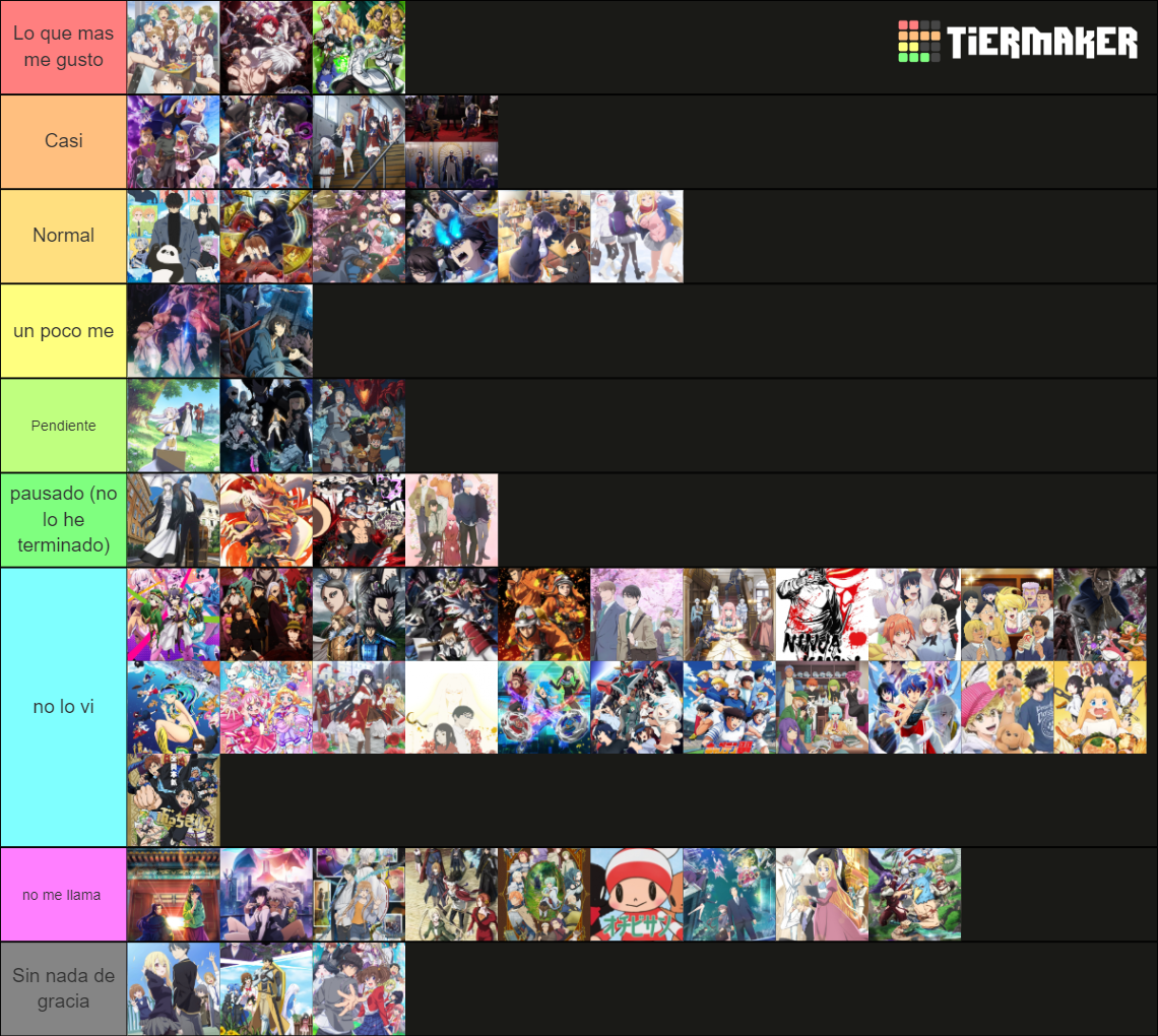 Animes invierno 2024 Tier List Rankings) TierMaker