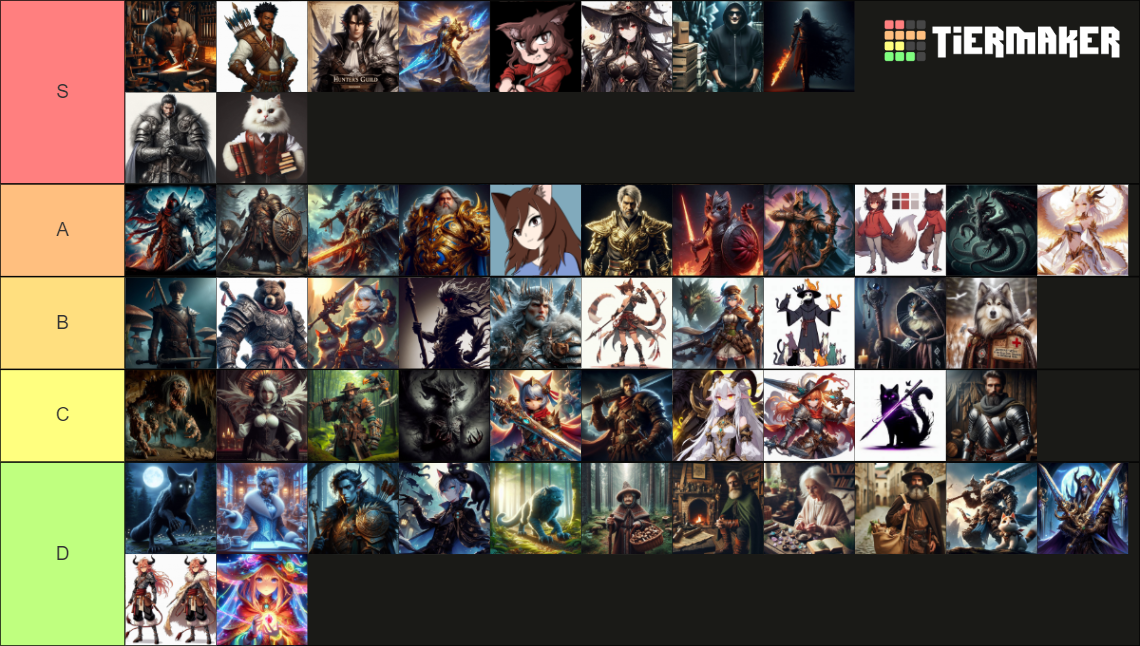 pERSONAJES CAMPAÑA Tier List Rankings) TierMaker