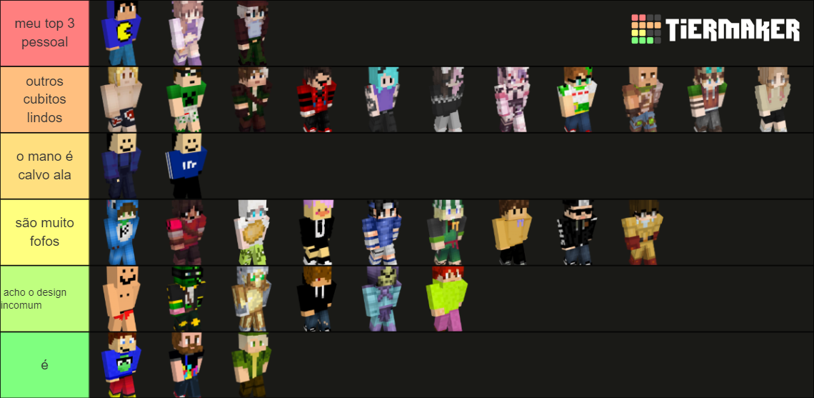 QSMP skins Tier List (Community Rankings) - TierMaker