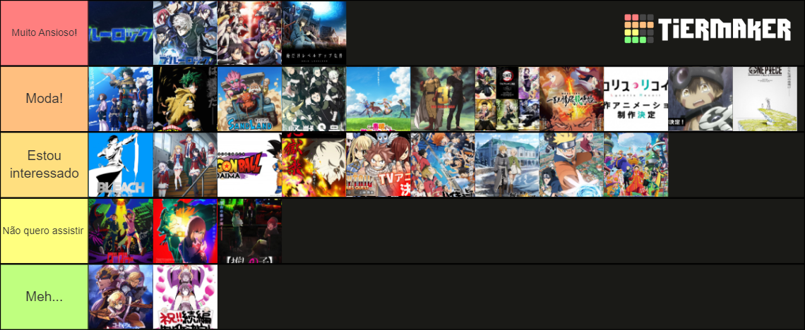 Animes Para 2024 Tier List (Community Rankings) - TierMaker