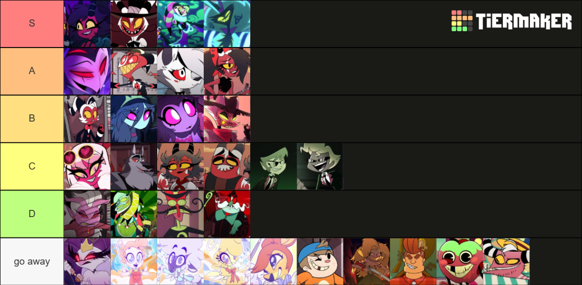 Helluva Boss Characters Tier List (Community Rankings) - TierMaker