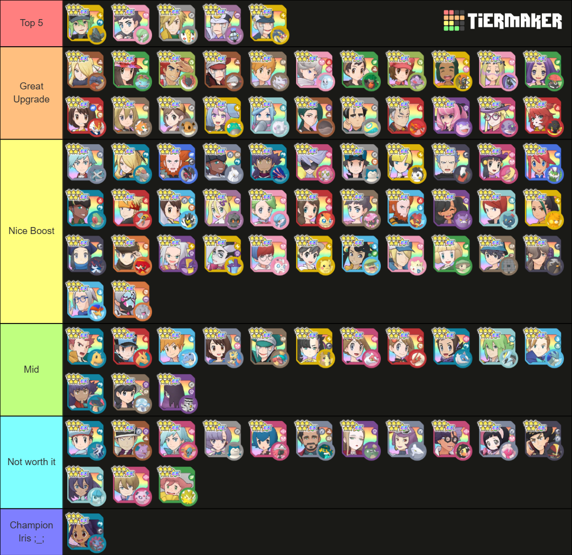 Pokémon Masters EX - 6 * EX (v2.52.0) Tier List (Community Rankings ...