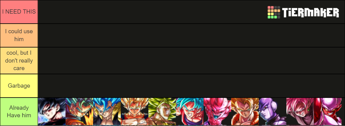 Dbl Tier List Maker