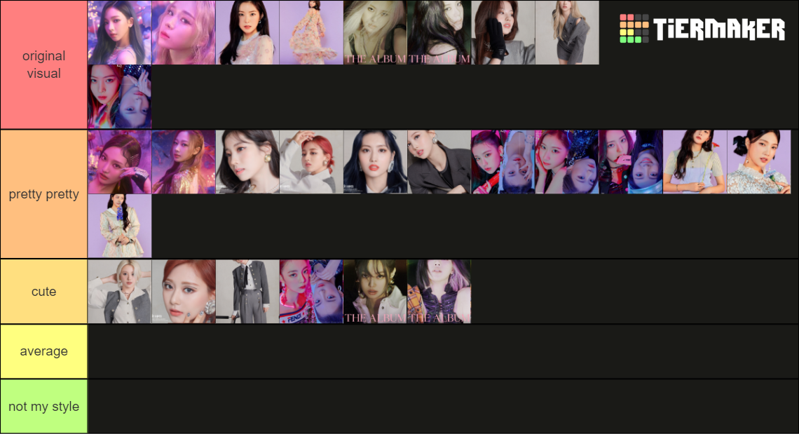 BIG3 Visual Ranking (Red Velvet,Blackpink,Twice,Itzy,Aespa) Tier List ...