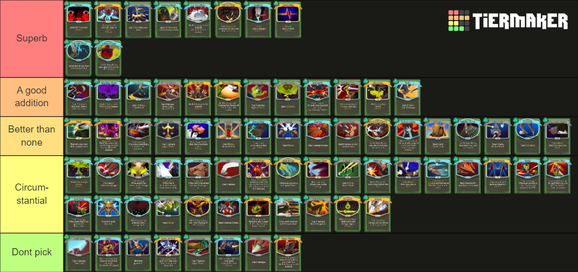 ALL cards from Slay the Spire (sorted) Tier List Rankings