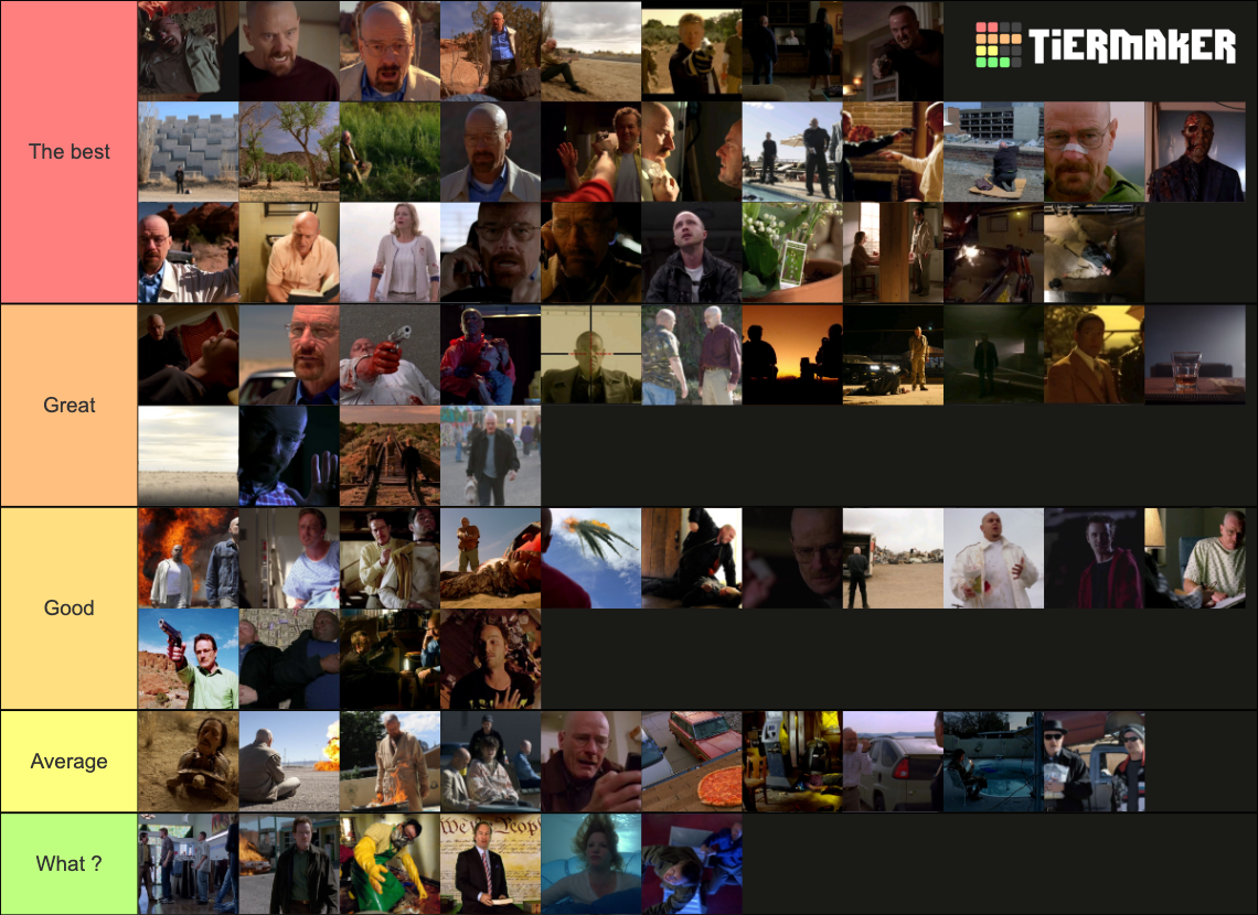 Breaking bad scenes Tier List (Community Rankings) - TierMaker