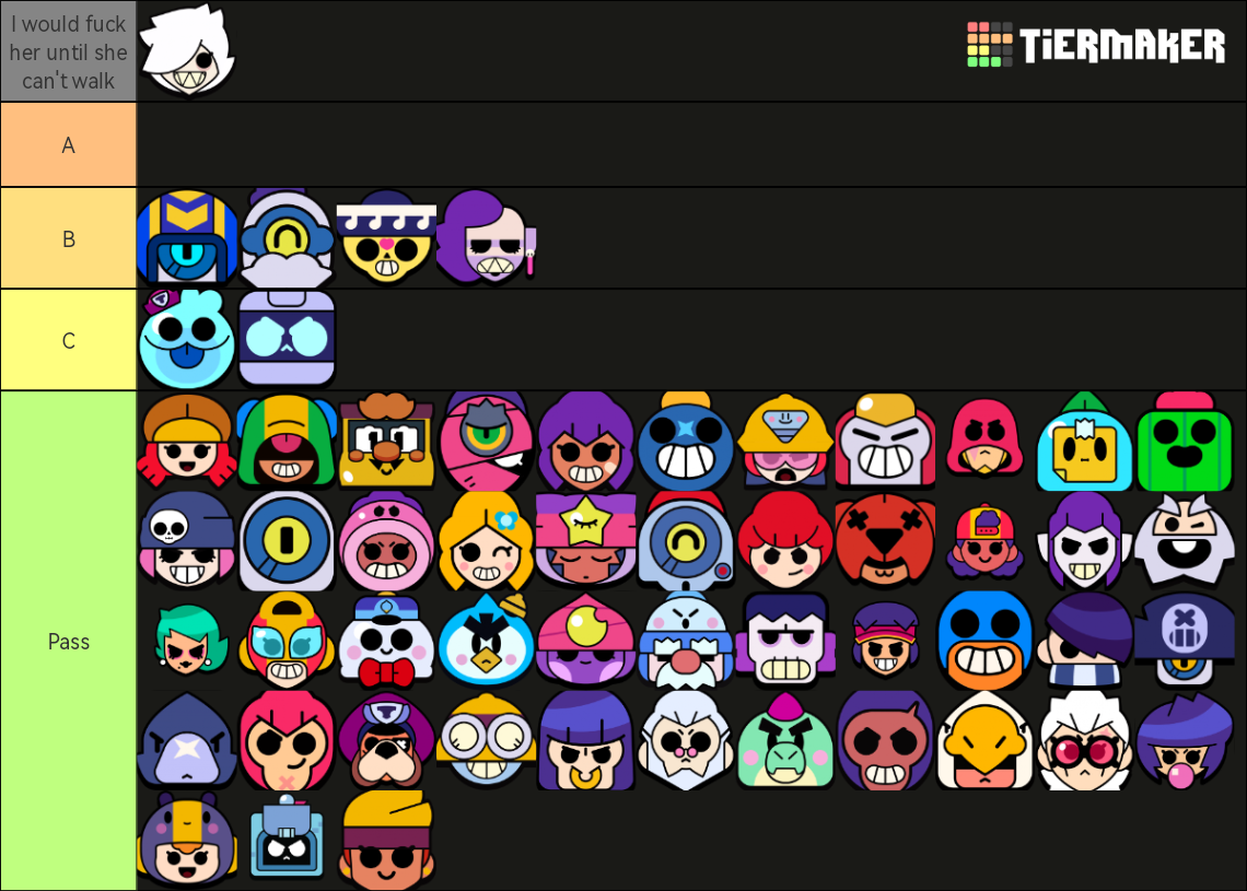 Brawl Stars Smash Or Pass Tier List (Community Rankings) - TierMaker