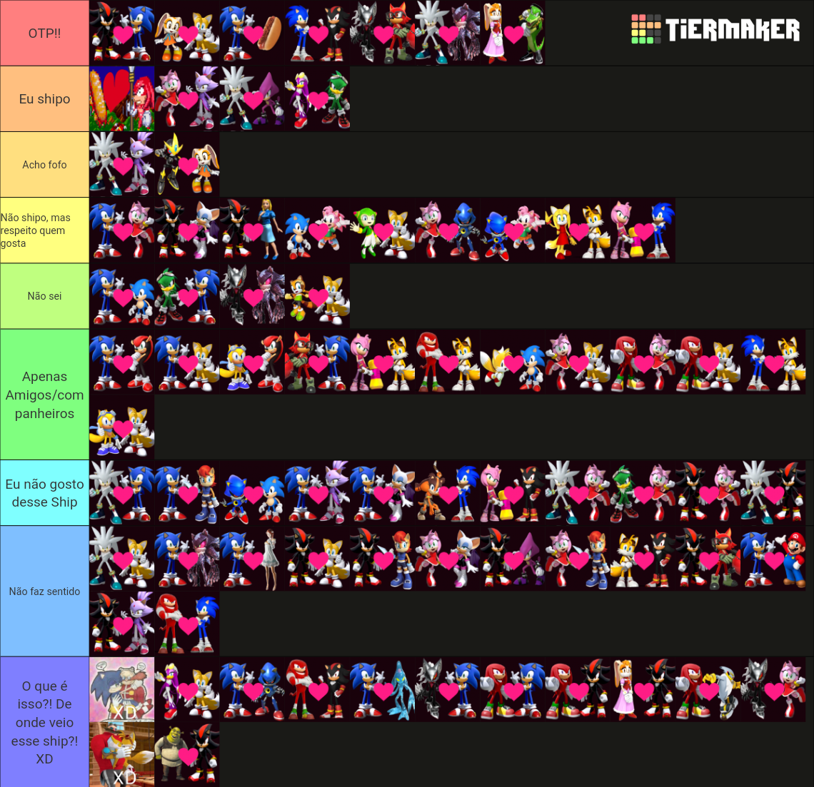 Sonic ships Tier List (Community Rankings) - TierMaker