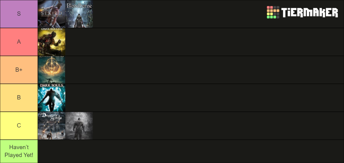 FromSoft Games Ranked Tier List Community Rankings TierMaker   Fromsoft Games Ranked 15537242 1704268352 