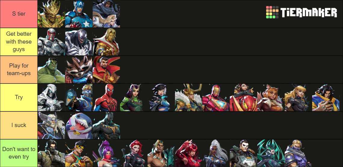 Marvel Rivals Heroes Tier List (Community Rankings) - TierMaker