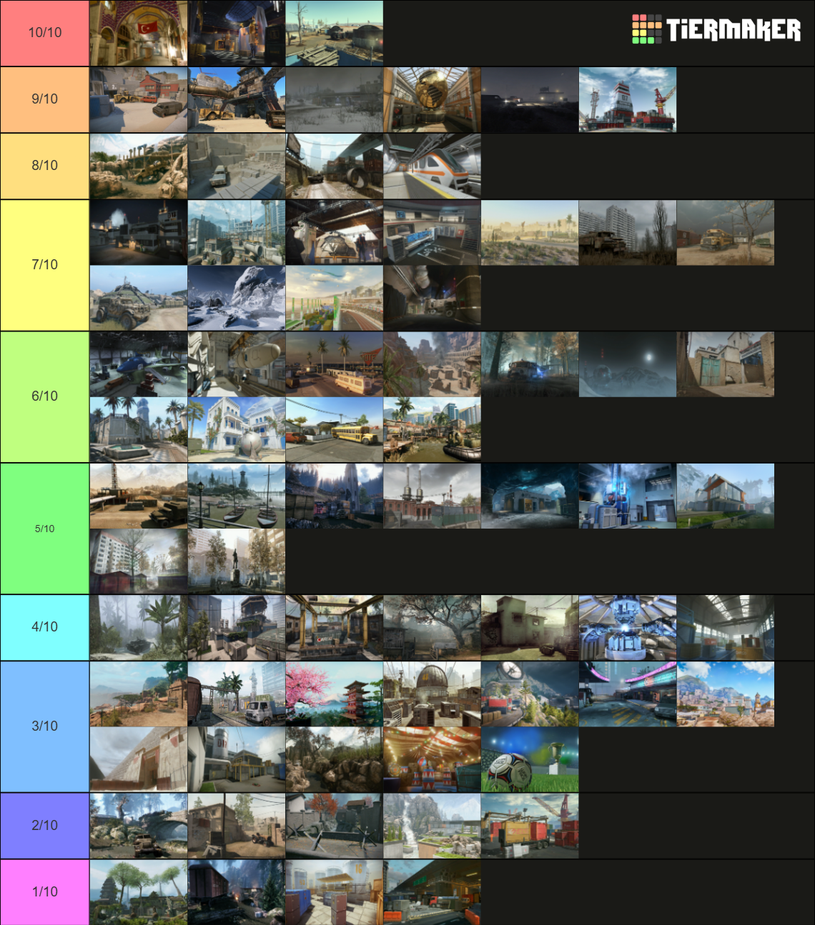 Warface Maps 2025 Tier List (Community Rankings) - TierMaker