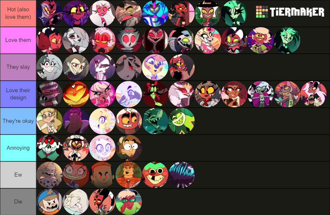 ALL Helluva Boss Characters (UPDATED: Se2 Ep7) Tier List (Community ...